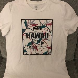 Vans white Hawaii tee shirt size medium